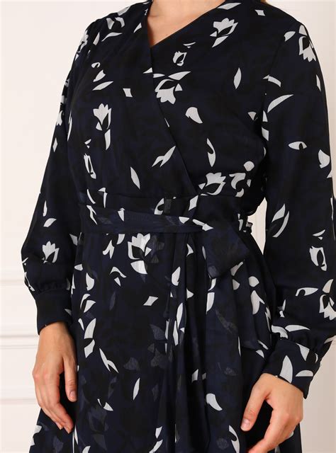 Navy Blue - Plus Size Dress