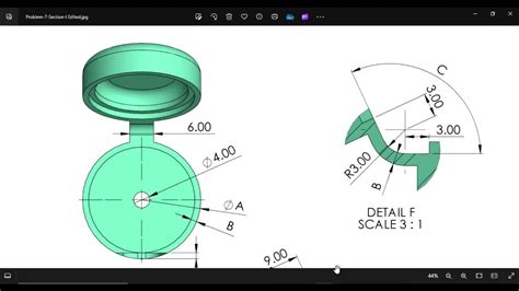 Image result for SolidWorks CSWA Practice Problem 5 9
