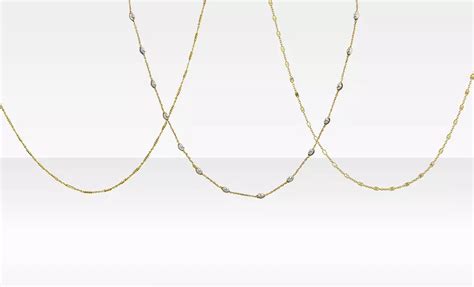 18-Karat Gold-Plated Chains | Groupon Goods