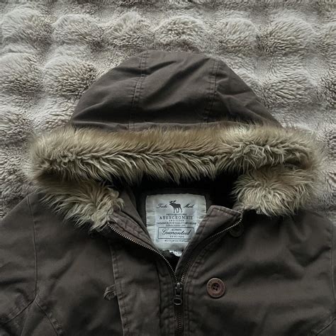 Vintage abercrombie and fitch faux fur jacket... | Depop