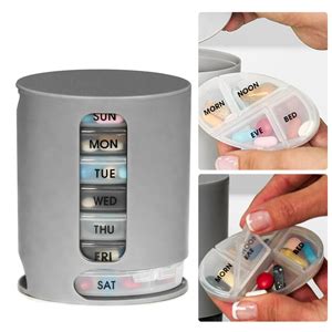 DeoDap 7 Days Medicine Pill Drug Storage Box Case Mini Pillbox ...