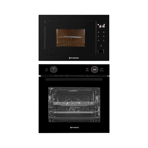Faber Built In Oven FBIO 81L 10F DIGI BK + Faber Built-In Microwave FBI ...