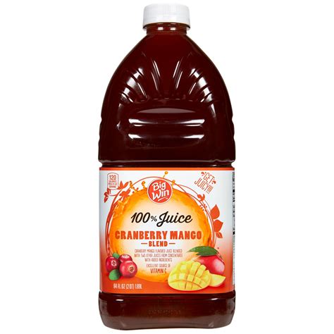 Big Win Cranberry Mango Juice Blend, 100% Juice 64 oz | Shipt