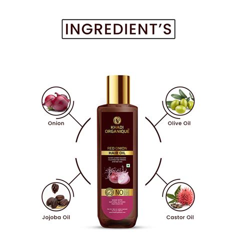 Buy Khadi Organique Red Onion Hair Oil Online for Hair Fall Control