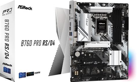 ASRock B760 Pro RS/D4 Motherboard, Compatible with Intel 12th and 13th ...