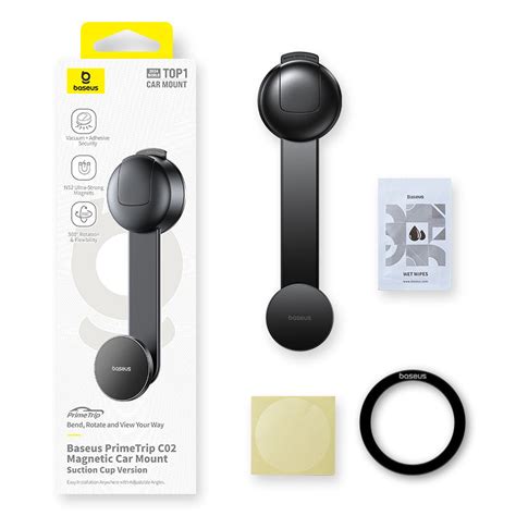 Baseus PrimeTrip C02 Magnetic Car Mount Suction Cup Version Cosmic Bla ...