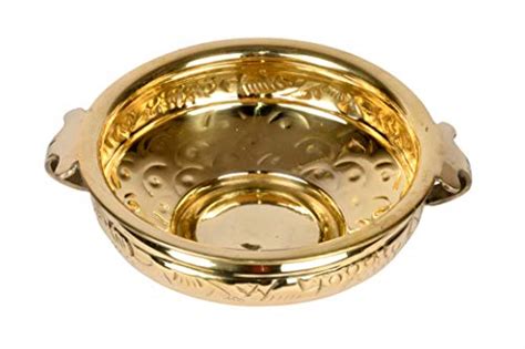 Buy Pure Brass Solid Hammered Design Urli Bowl 8 | Bhimonee Decor