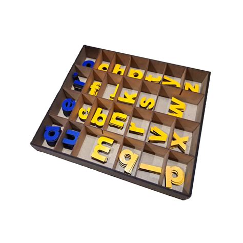 EduCraftz Montessori Preschool Movable Alphabets for Kids - Small ...