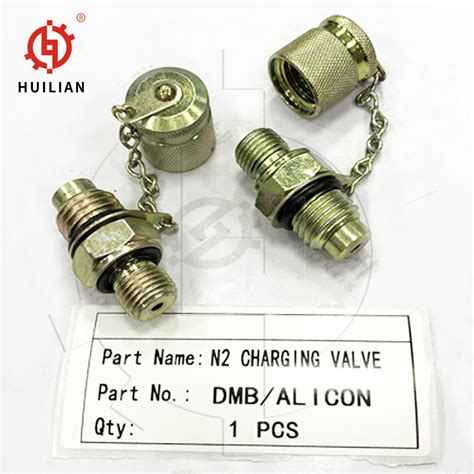 Hydraulic Rock Breaker Hammer Nitrogen Charging Valve for DMB Breaker N2 Gas Charger Valve ...