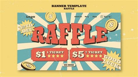 Free PSD | Raffle template design