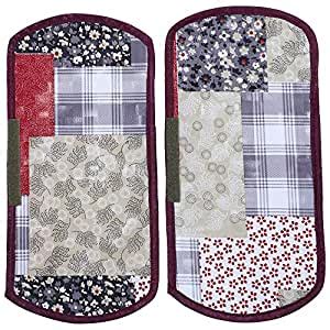 Kuber Industries 3D Checkered Design PVC 2 Pieces Fridge/Refrigerator ...