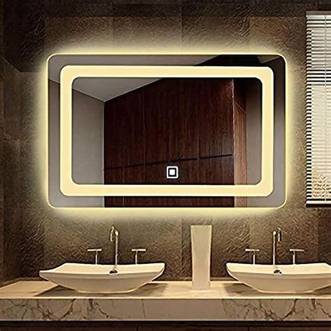 Buy TINITALO Bathroom LED Mirror Home Mirror Wall Mirror with Touch ...