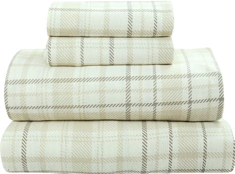 Bliss Casa 4 Piece 100% Cotton Flannel Sheets Full Size Bed Set - Warm ...