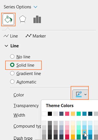 Image result for Custom Line Chart Excel