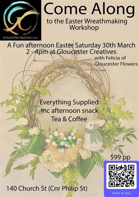 Easter Wreathmaking workshop, 140-142 Church St, Gloucester, NSW ...