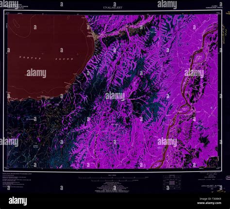 Map of unalakleet hi-res stock photography and images - Alamy