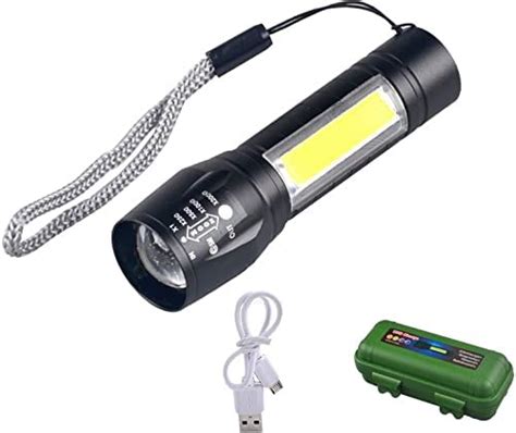 Panchi Collections Small Torch LED Flashlight with COB Light Mini ...