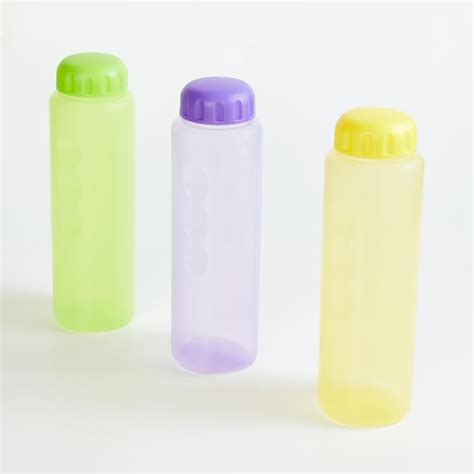 Buy Garnet Set of 3 Polypropylene Water Bottles - 1L from Home Centre ...