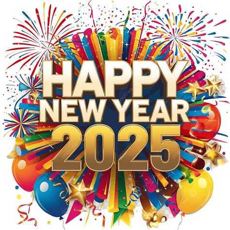 Colorful Happy New Year 2025 Celebration, Happy New Year, Happy New ...