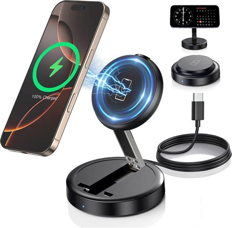 Amazon.com: Magnetic Wireless Charger 15W Fast Mag Safe Charger Pad for ...