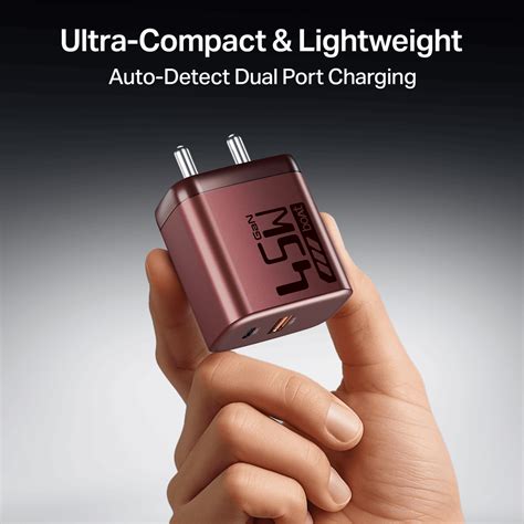boAt 45W GaN Charger | Ultra-Fast Dual-Port Charging