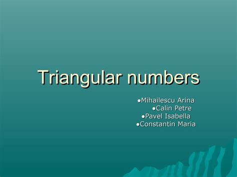 What Is A Triangular Number 的图像结果