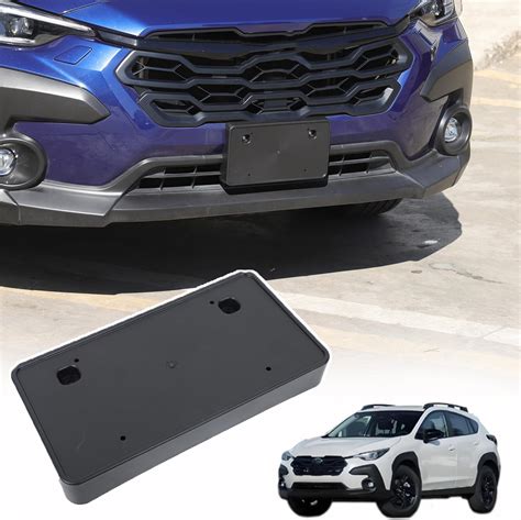 Amazon.com: License Plate Frame Bracket Compatible with Subaru Crosstrek 2024 2025,ABS Tag Frame ...