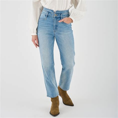 La Joie Notched Waist Straight-Leg Denim Jean | HSN