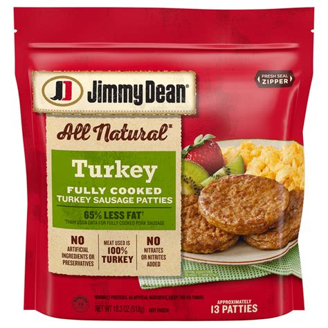 Jimmy Dean Sausage Patties, Turkey (18.3 oz) Delivery or Pickup Near Me ...