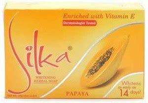 SILKA Papaya Skin Whitening Soap With Dermatologist Tasted - Price in ...