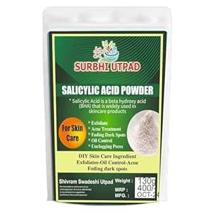 Salicylic Acid Powder - Cosmetic Grade Exfoliant for Skin Care and DIY ...