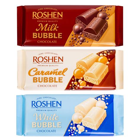 Buy Roshen "Aerated" Assorted Flavors of White, Caramel and Milk ...