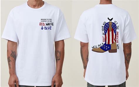 We'll Put A Boot in Your Ass - Toby Keith USA Unisex T-shirt - Courtesy ...