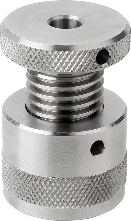 Screw rest with flat face, stainless steel | norelem