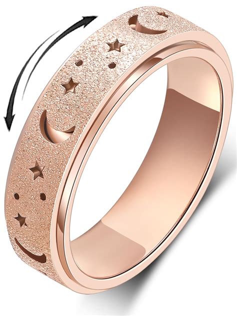MHWTTY Anxiety Relief Ring - Spinner Design for Men and Women, Stress ...