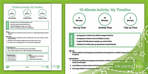 15-Minute Activity: My Timeline