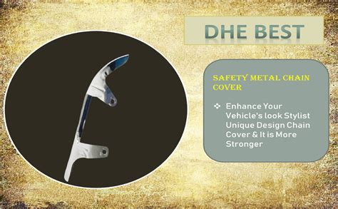 Dhe Best Motorcycle Chain Cover Safety Metal Chain Cover/Guard Case ...