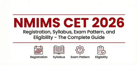 NMIMS CET 2026: Registration, Syllabus, Exam Pattern, and Eligibility ...