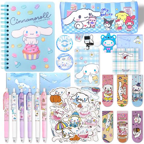 Lobsgous Cute Kawaii School Supplies Stationery Gift Set, Cinnamoroll ...