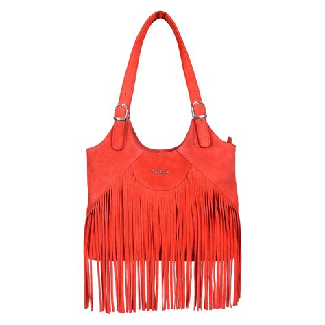 Sassora 100% Premium Suede Leather Medium Girls Shoulder Bag