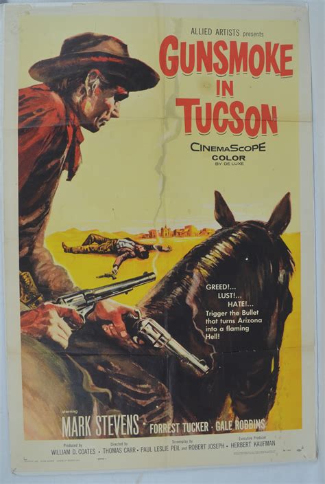 Lot Detail - Rare Vintage 1958 "Gunsmoke in Tucson" Original Movie ...