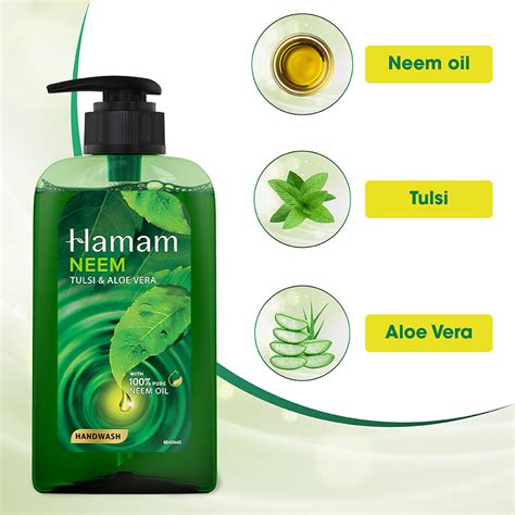 Hamam Neem Tulsi & Aloe Vera Handwash, 190 ml Price, Uses, Side Effects ...