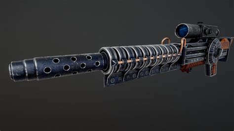 Gauss Rifle From Fallout - 3D model by Fesss [b6d4e11] - Sketchfab