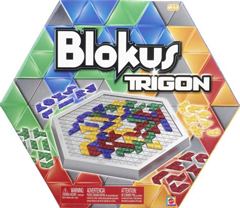 Buy Mattel Games Blokus Trigon Strategy Board Game, Family Game for ...