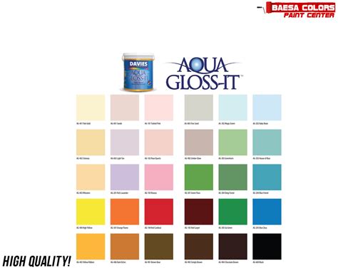 Davies® Aqua Gloss-it Water-Based Quick Drying Enamel – BAESA COLORS ...