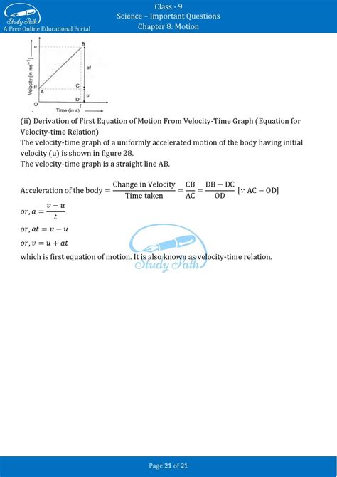 Science Class 9 Motion Questions 的图像结果