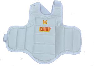 KOHIP Martial Arts Karate Off White Chest Guard, Size - Small MMA Chest ...