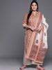 Buy Plus Size Beige Printed Cotton Straight Kurta With Palazzos ...