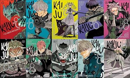 Kaiju No. 8 Manga, Volumes 1-10 Collection Set : Naoya Matsumoto ...