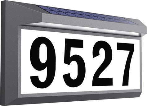 Amazon.com: Solar Address Sign, Lighted Address Numbers Outdoor ...